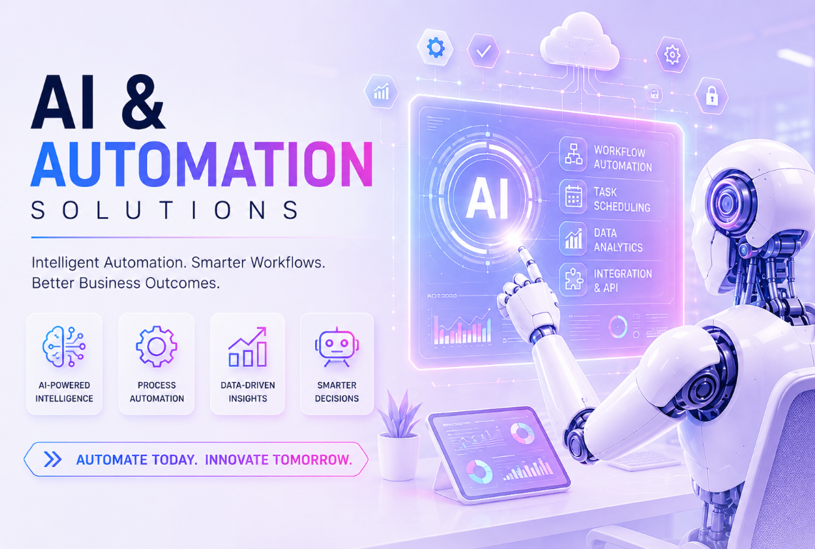 AI and automation solutions including workflow automation, AI assistants, and intelligent business systems by A.I Digital Profile