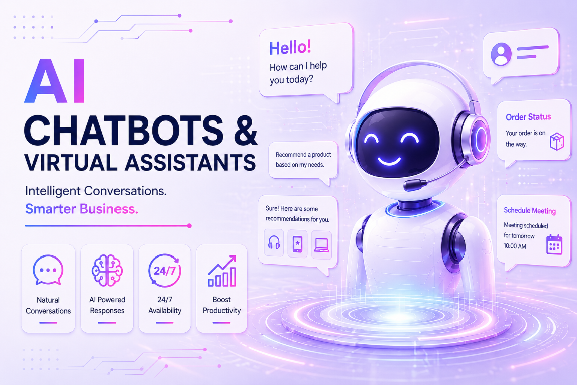 AI chatbot and virtual assistant development services by A.I Digital Profile