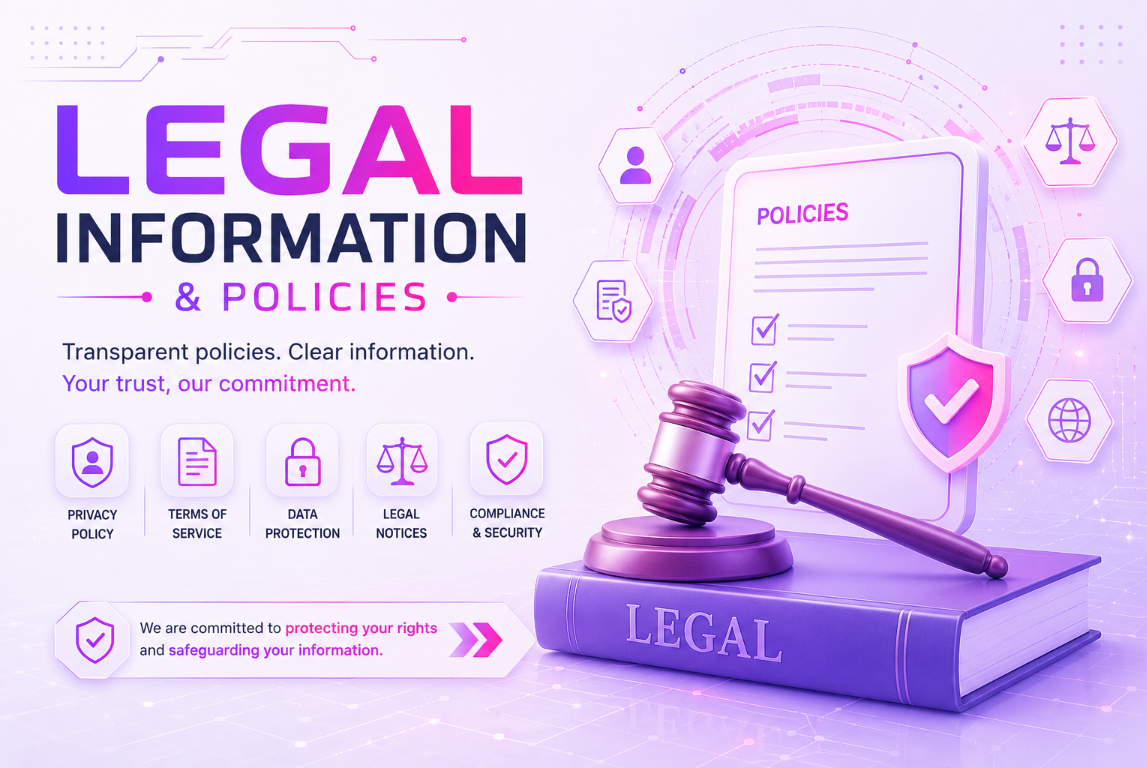 Legal information and business policies by A.I Digital Profile