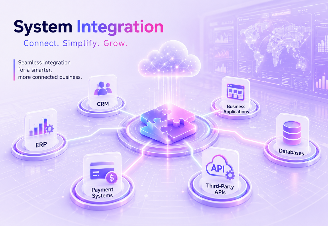 System integration services connecting applications, APIs, databases, and cloud platforms by A.I Digital Profile