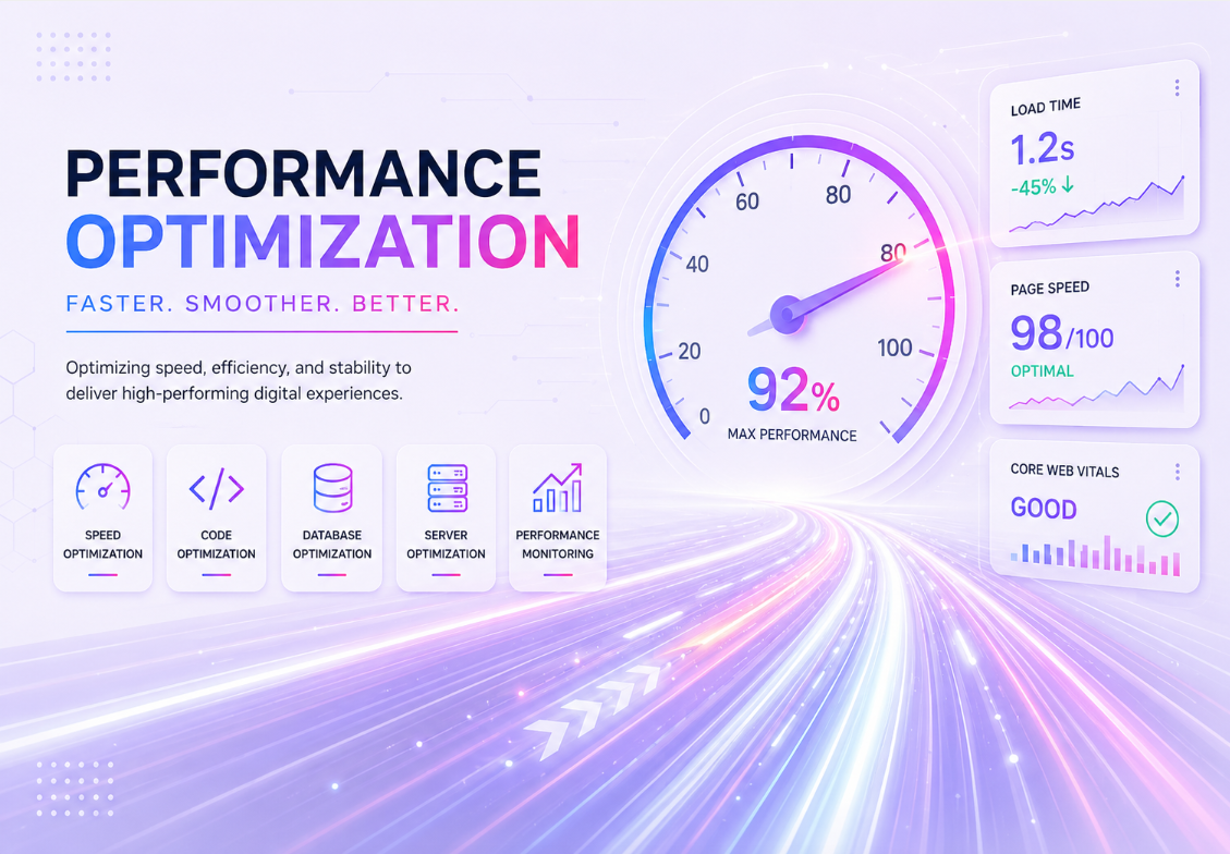 Website performance optimization services by A.I Digital Profile